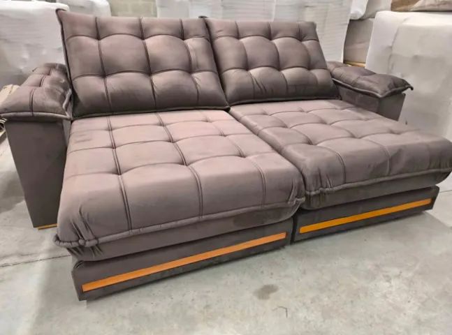 SOFA RETRATIL NOVO MOLAS ENSACADAS PILLOW 30CM NOVO COM NOTA   