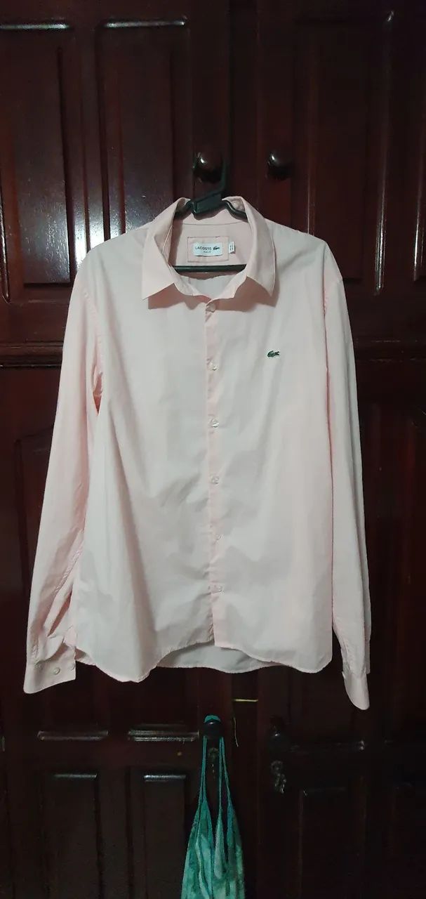 Camisa Lacoste Rosa 44(GG) - Foto 2