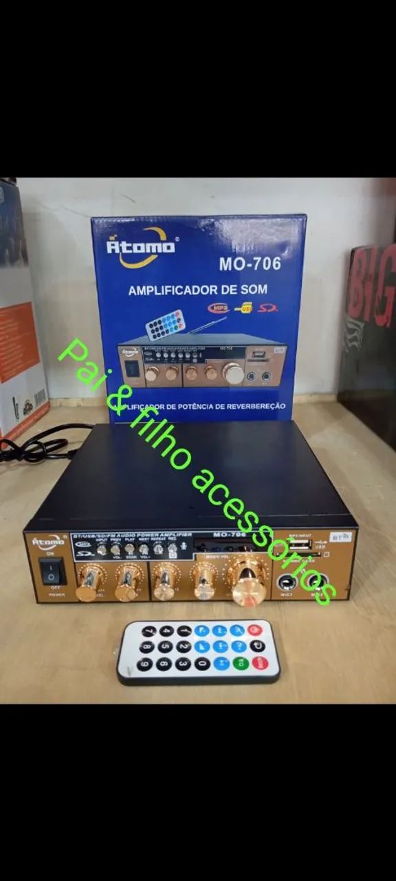 Amplificador de Som Atomo MO-706
