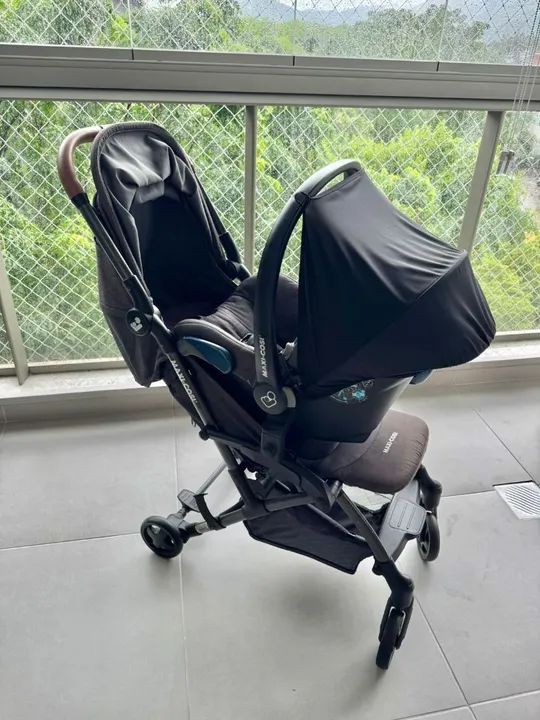 Carrinho de bebê e bebê conforto - Foto 3