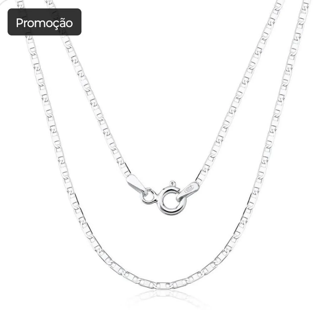 Corrente de Prata Fina 1,5mm Peastrine- Promoção