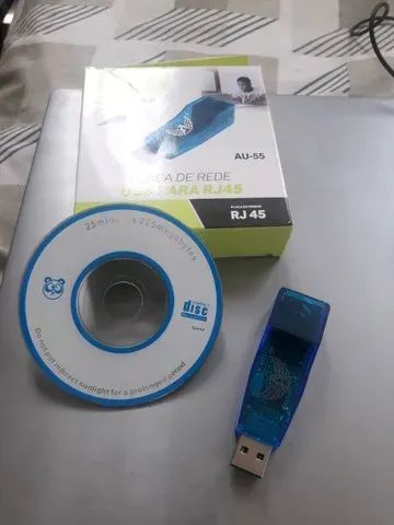 Adaptador USB para Lan Ethernet Cabeada Placa de Rede Externa RJ45 10/100