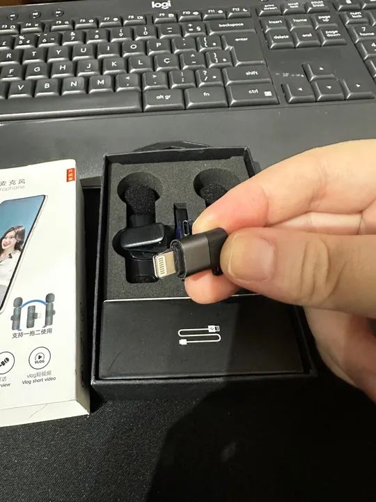 Microfone Sem Fio para Celular - Transmissão Ao Vivo - Foto 5