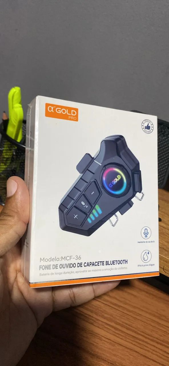 Fone para capacete, intercomunicador