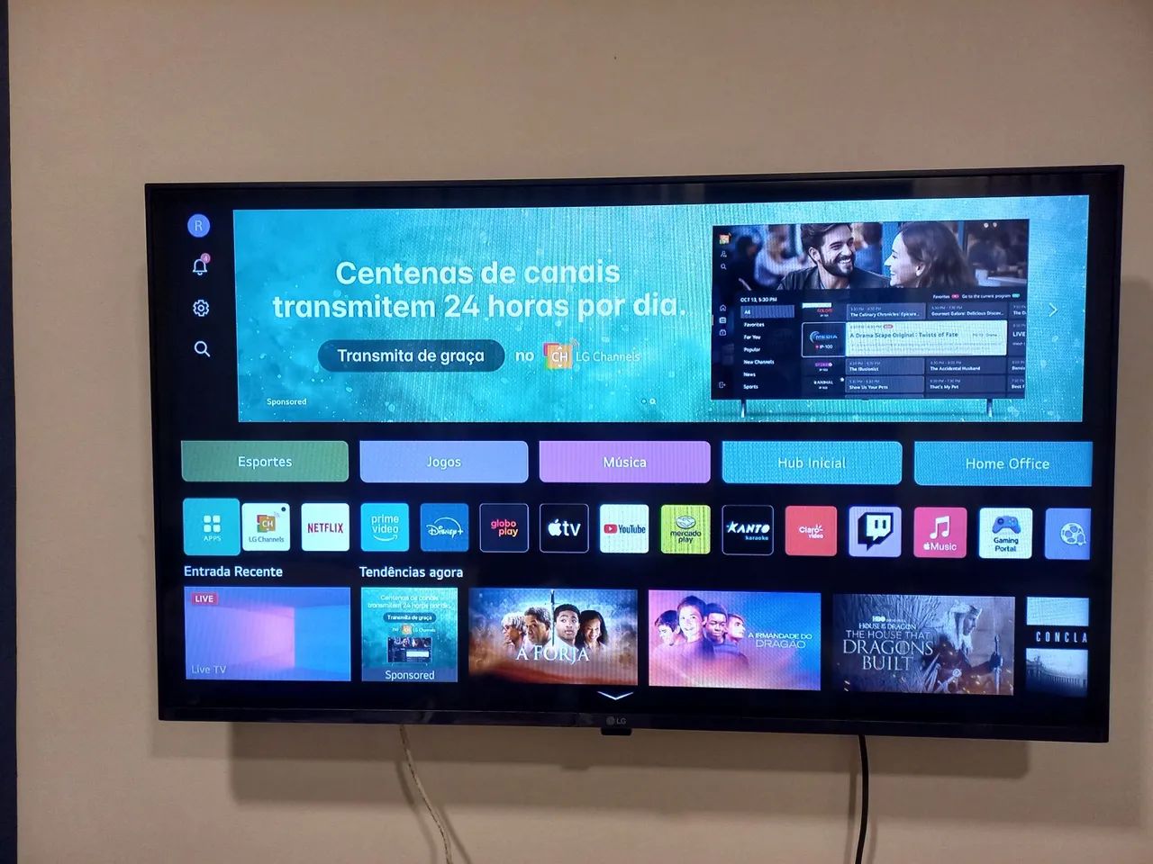 SMART TV LG 32 - Menos de 3 meses de uso - Foto 2