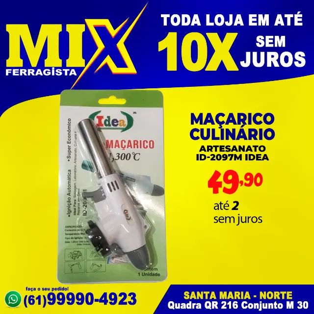Maçarico Culinário Artesanato ID-2097M IDEA