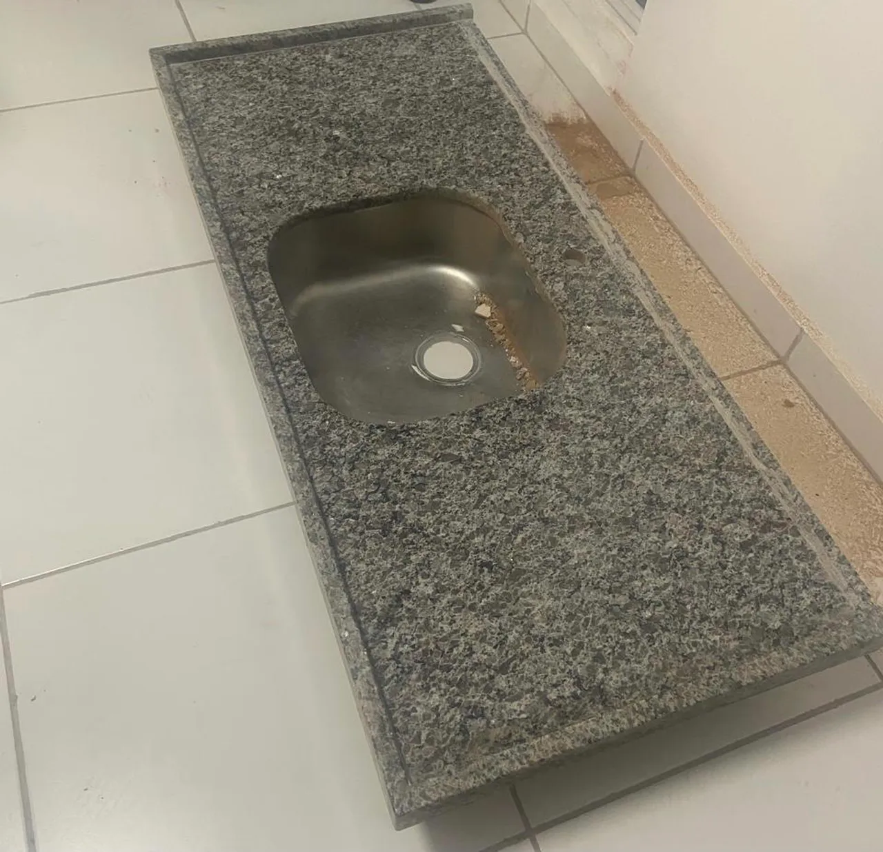 Pia de mármore 1,20x53 para cozinha