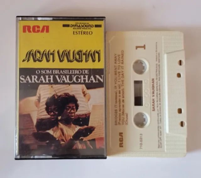 Fita Cassete K7 O Som Brasileiro de Sarah Vaughan Original