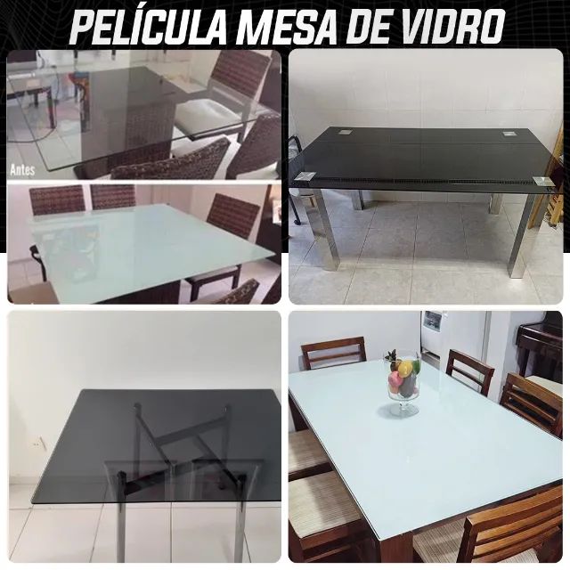 Envelopamento de mesa de vidro
