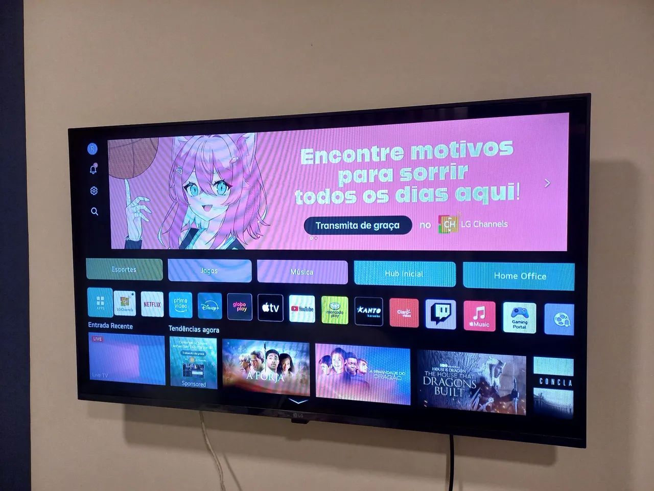 SMART TV LG 32 - Menos de 3 meses de uso - Foto 3