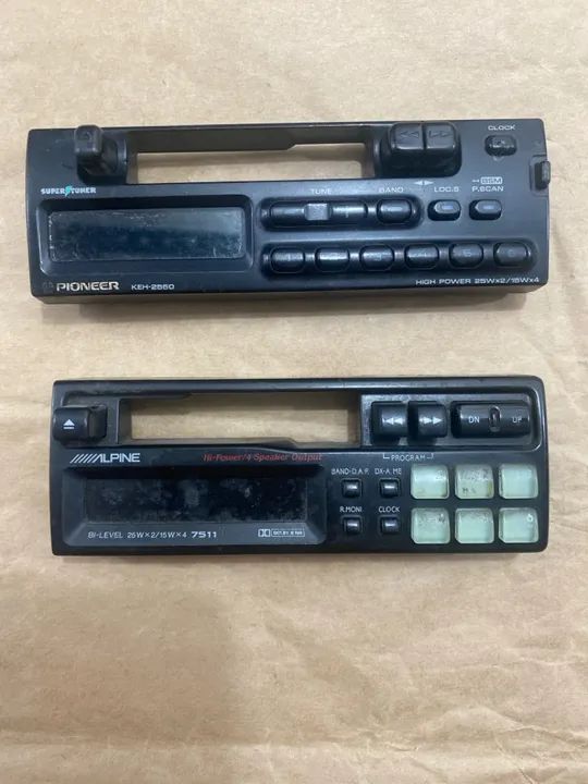 Toca fitas Pioneer KEH 2550 e Alpine 7511