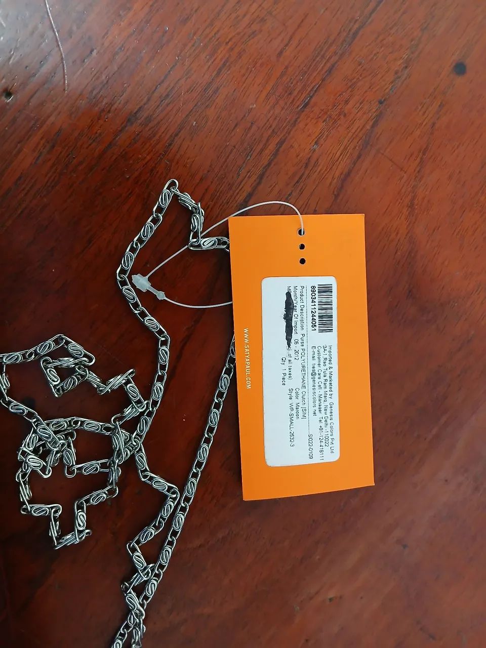 Bolsa de mão em couro croco marrom - Foto 4