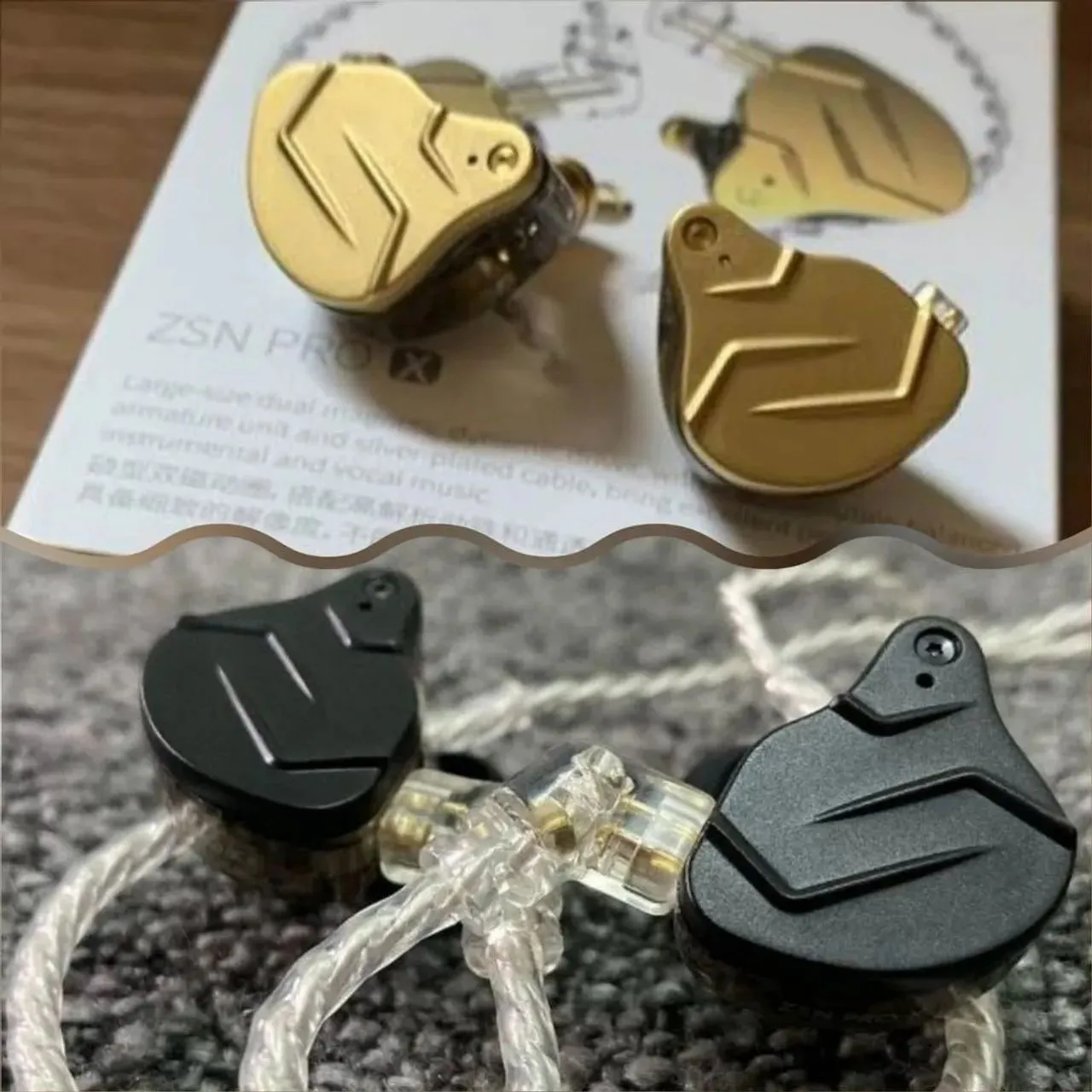 Fone com fio para artistas músicos ZSN Pro X - Som firme para quem vive o palco