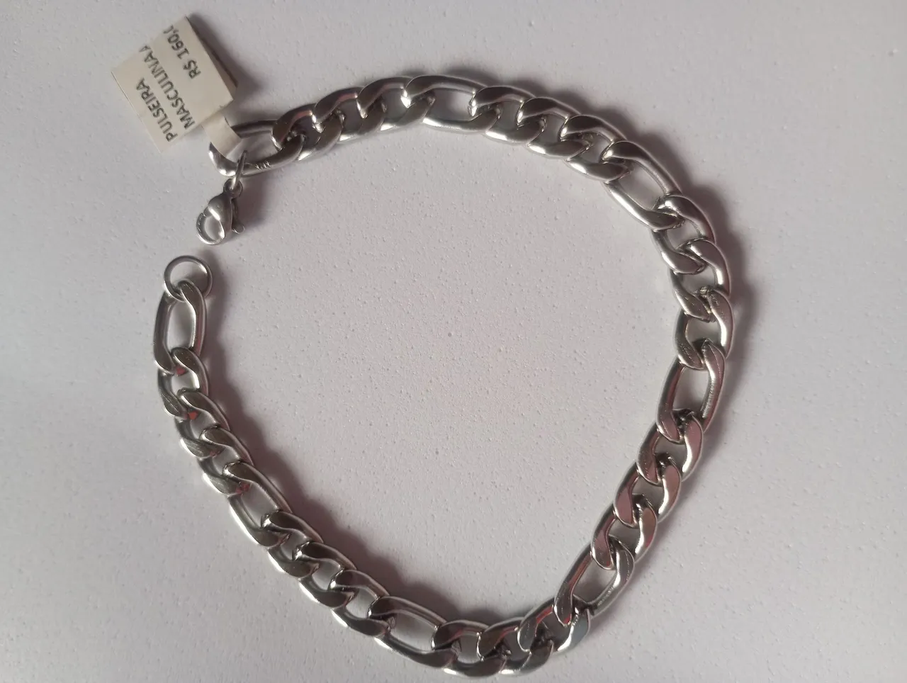 Pulseira Masculina Prata - Elegância e Estilo