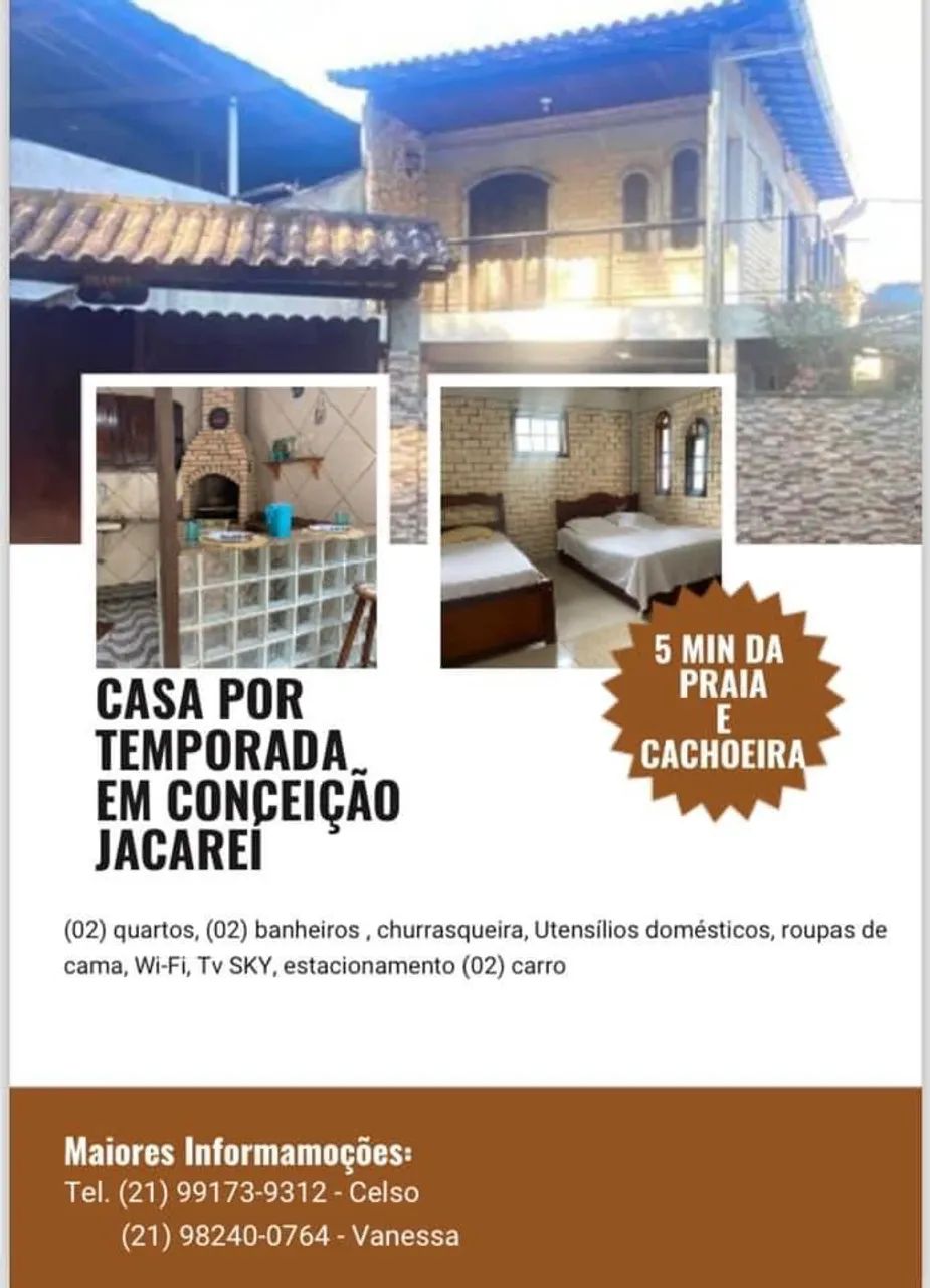 Casa por Temporada em Conceição de Jacareí 