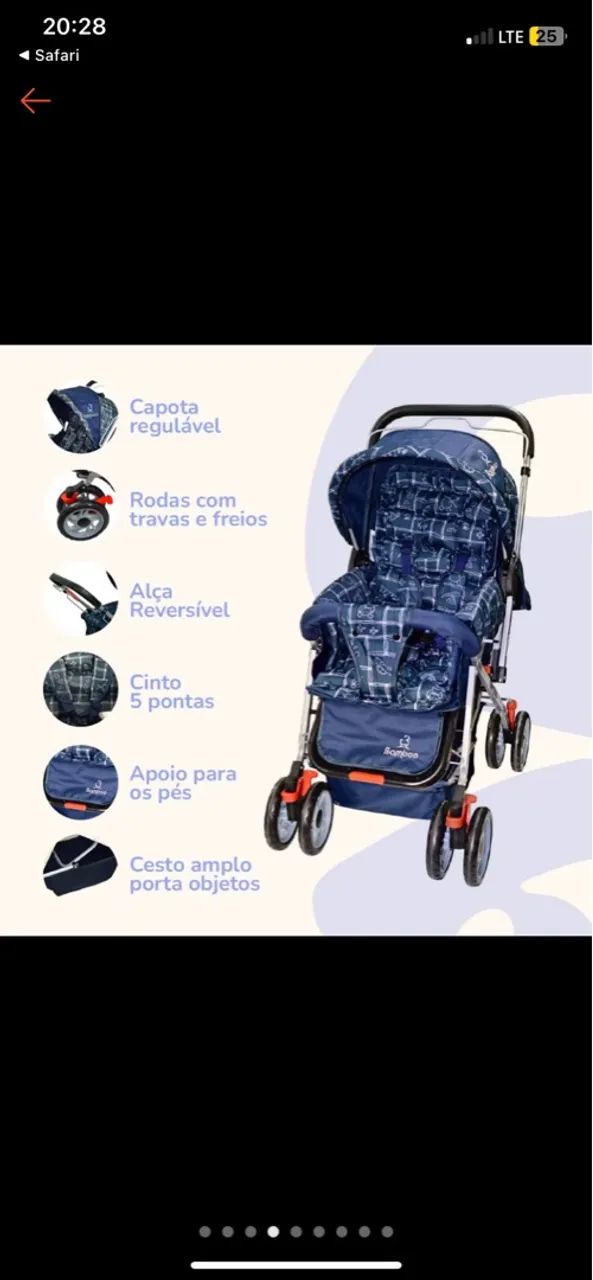 Carrinho De bebê BAMBOO menino