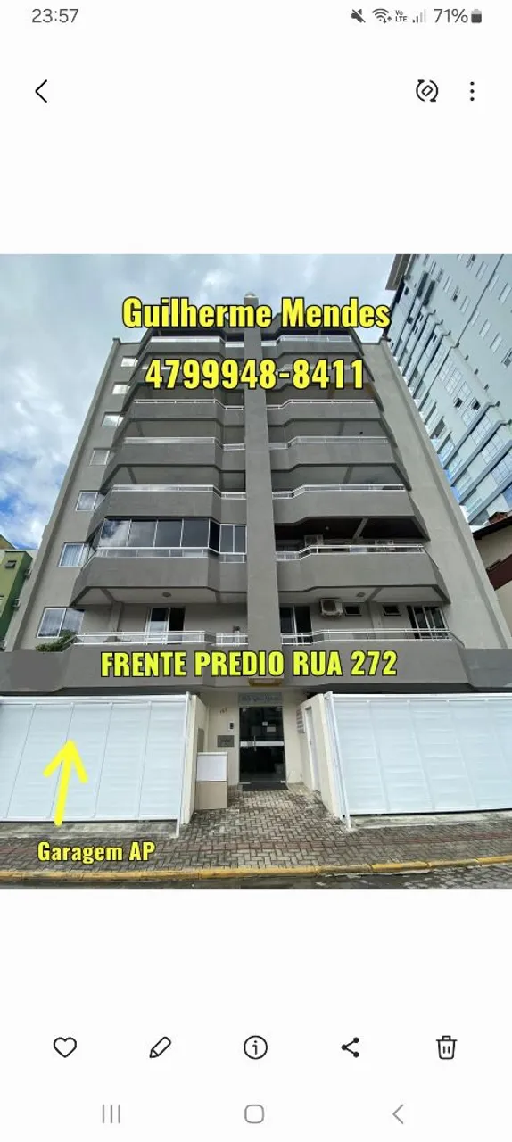 aluguel mensal Meia Praia Itapema