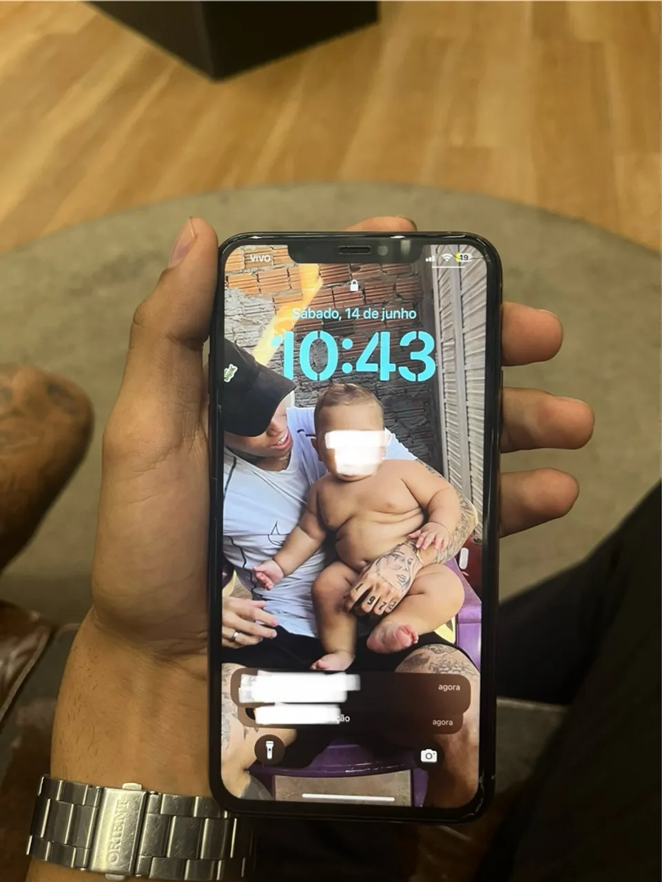 Iphone 11promax dourado 256bg