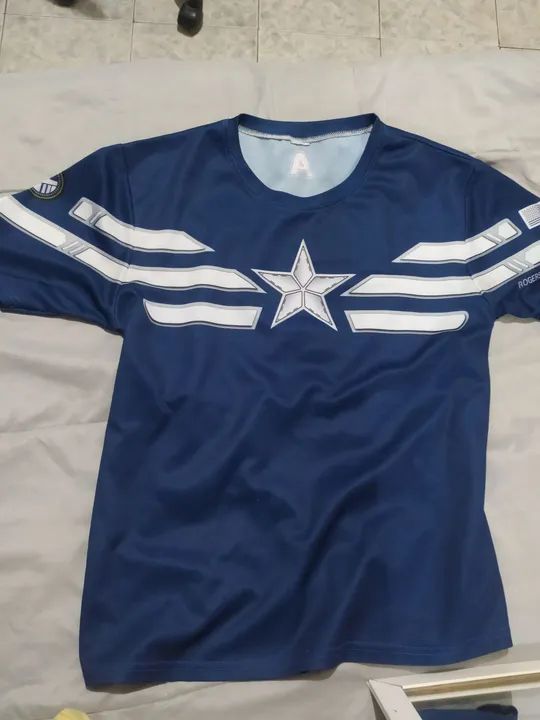 Camiseta do Capitão América 2 Soldado Invernal - Tamanho M