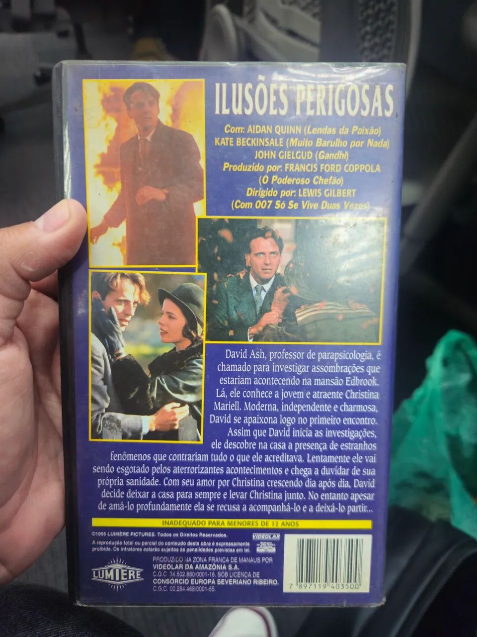 VHS - Raro - Ilusões Perigosas - Aidan Quinn - LEGENDADO - Foto 2
