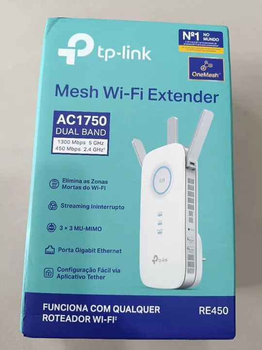 Repetidor e amplificador de sinal wi-fi 