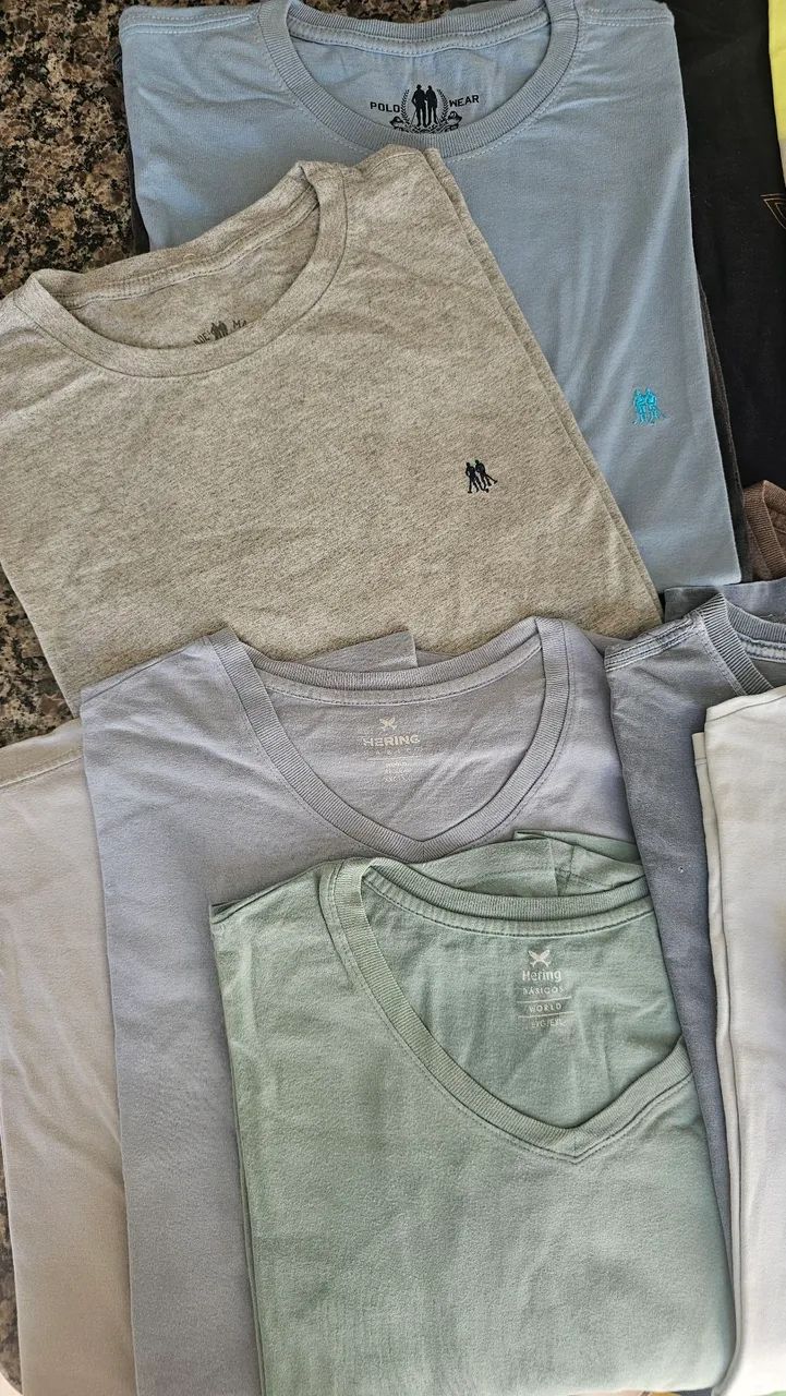Lote de 30 (trinta) Camisas Usadas e Seminovas 