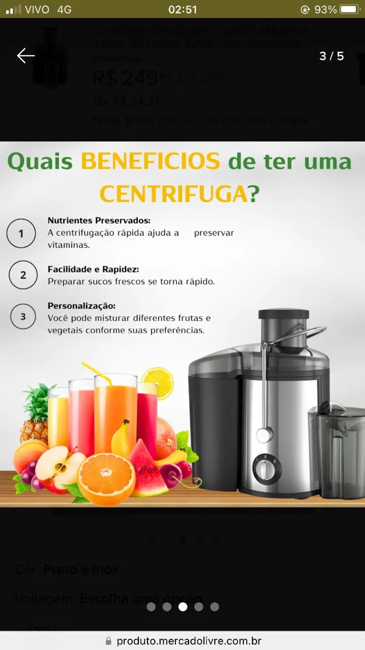 centrifuga de suco - Foto 2
