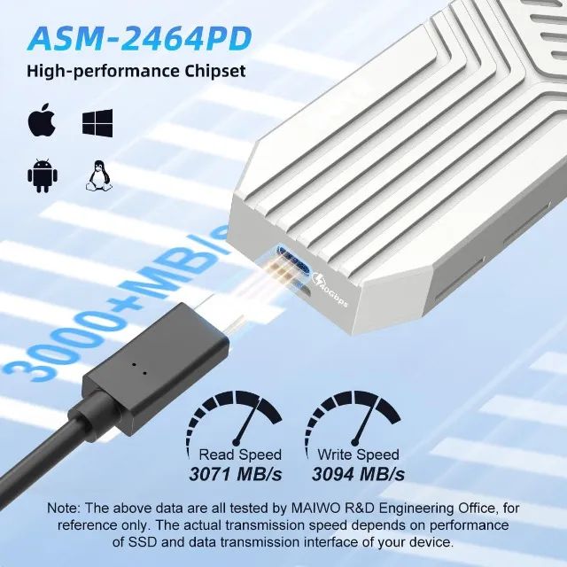 gaveta nvme 40gbps Gaveta 40GBp/s  - Foto 3