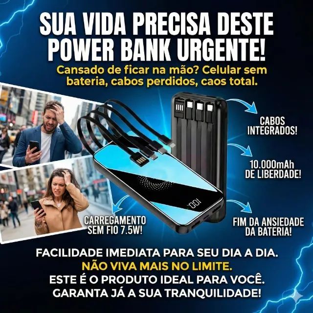 Power Bank Indução 10.000 mAh 7.5W Compatível iOS e Android WUP-377 - Foto 2