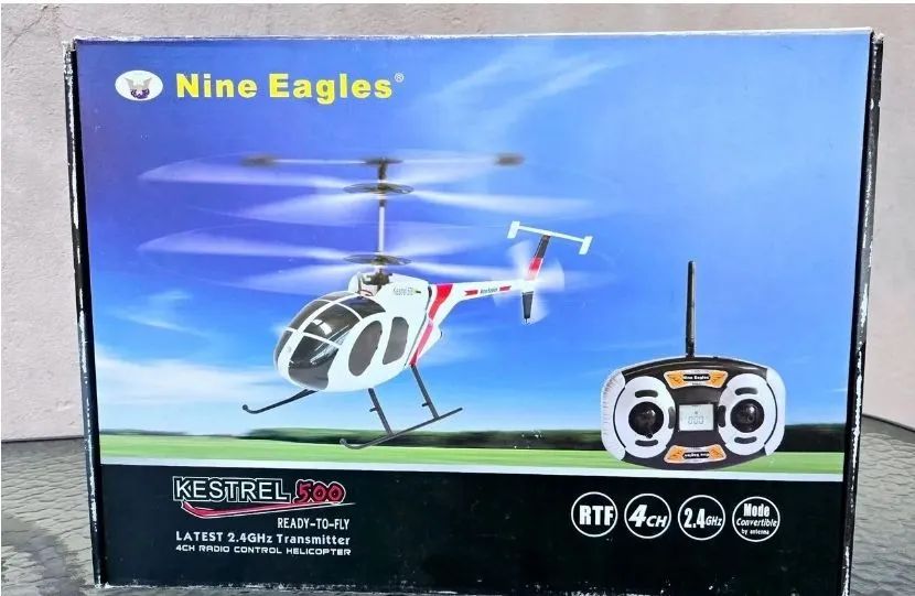 Helicóptero controle remoto nine Eagle 4 canais coaxial
