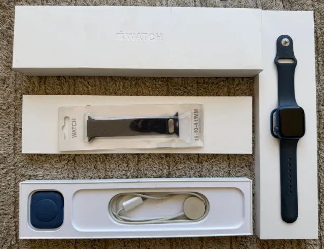 Apple Watch Series 7 41mm Impecável na Caixa + Pulseira Extra