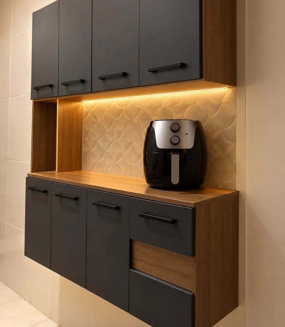 Cozinha modulada compacta moderna 