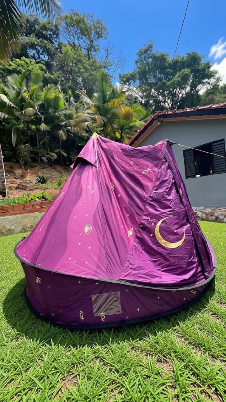 Barraca Tomorrowland Easy Tent Roxa  - Foto 2