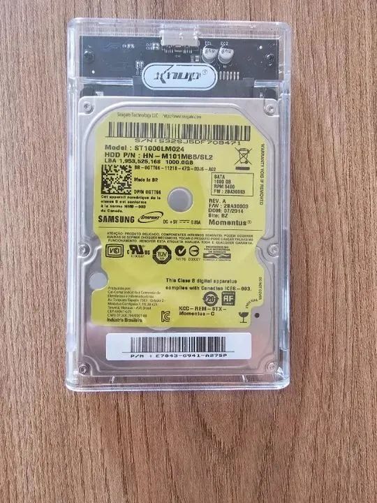Hd externo samsung 1TB criado com case