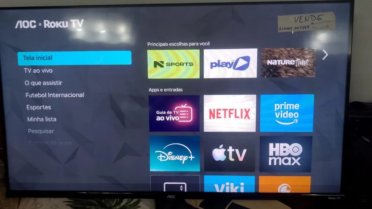Tv 43 com linha na tela