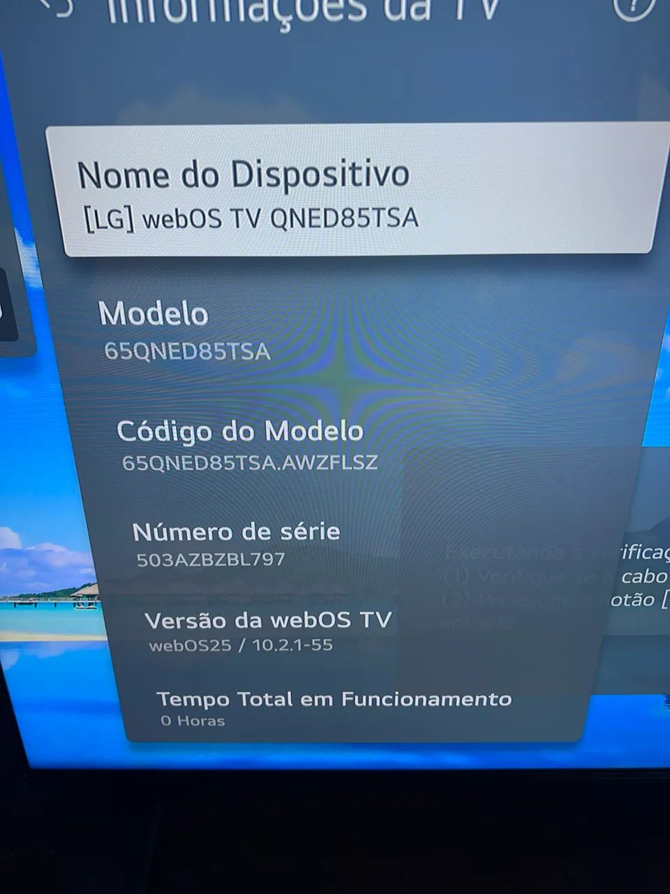 Vendo TV  LG 65QNED85TSA ***COM GARANTIA ATÉ 15/06/26 - Foto 3