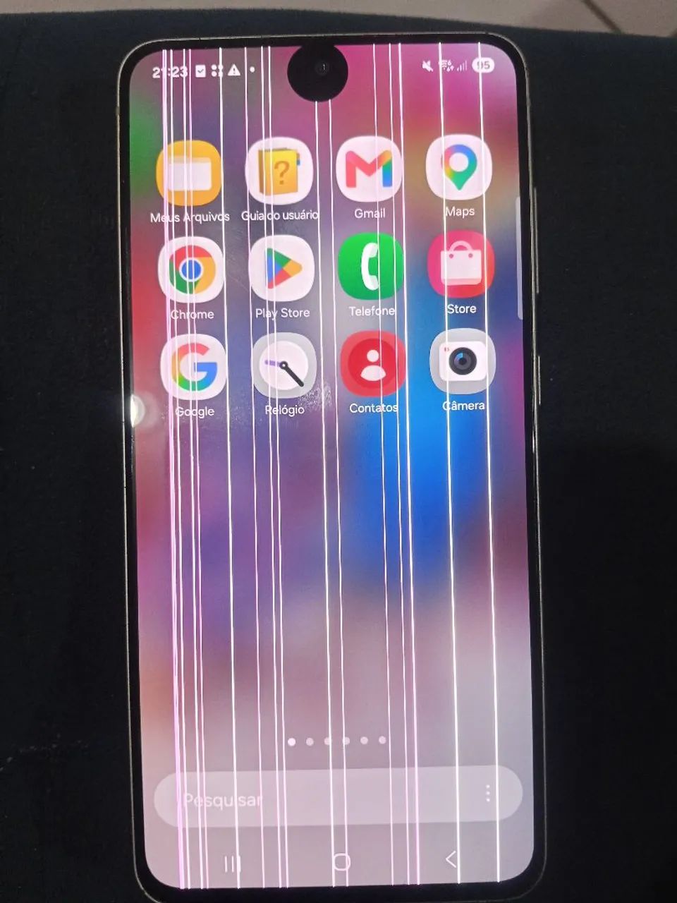 Vendo celular S22 com augumas listras um pra quem conhece e intend saber é cronico  - Foto 2