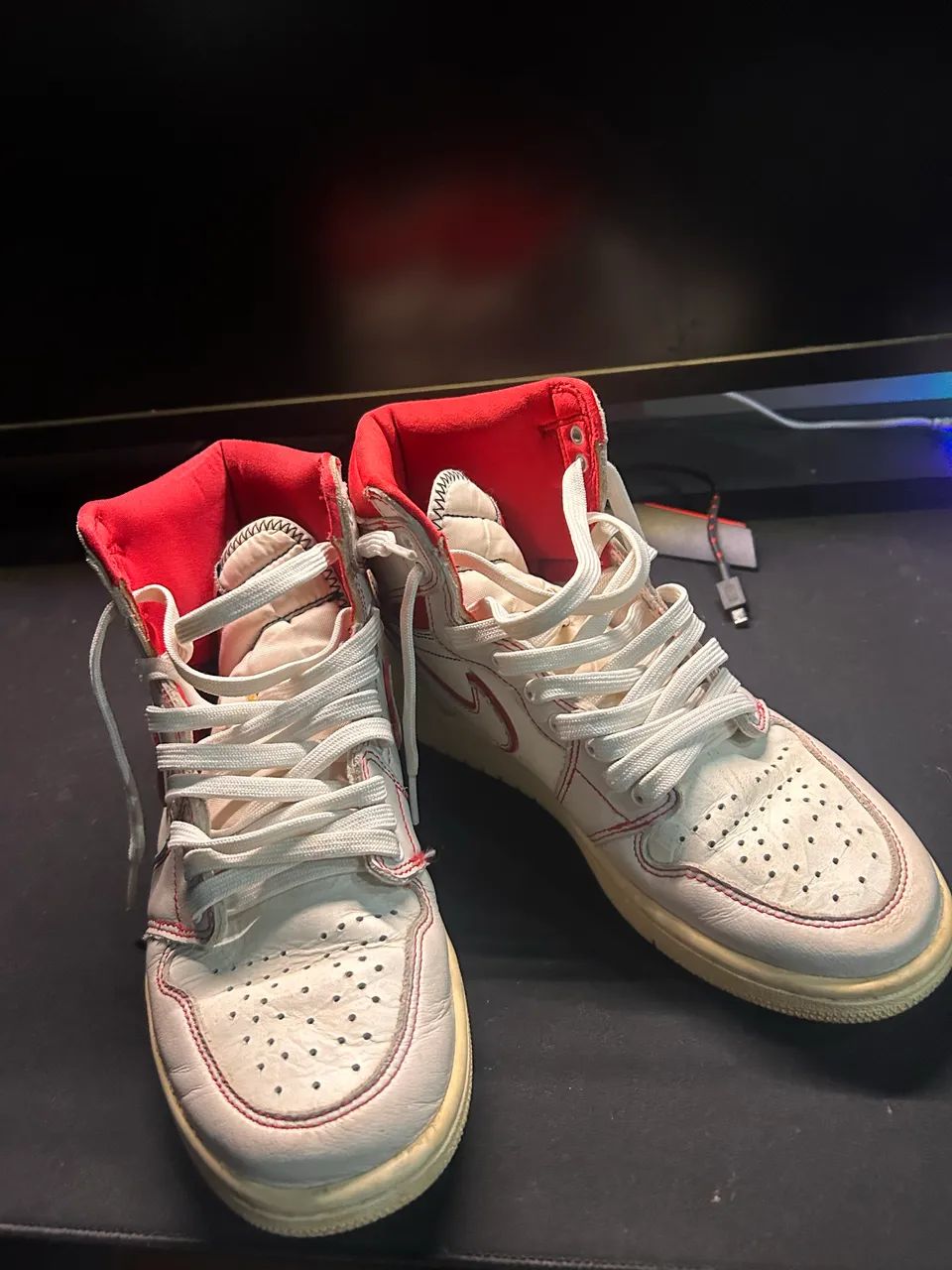 Jordan 1 high branco  - Foto 3