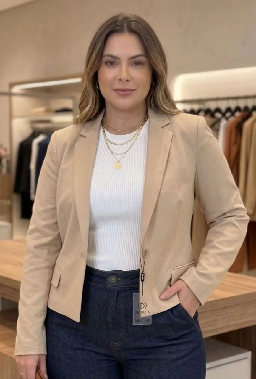 Blazer DeLucca Bege (com etiqueta)