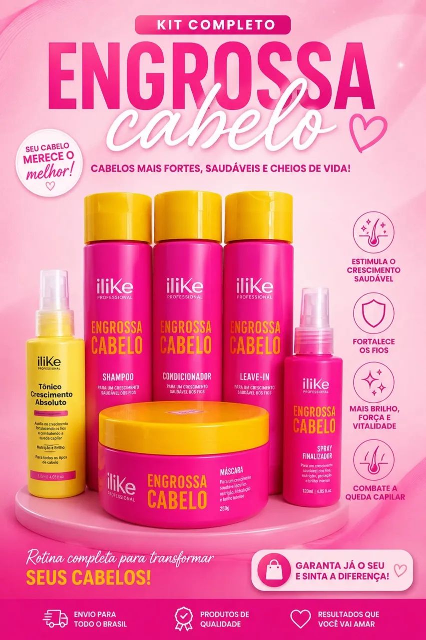 Kit para cabelo  - Foto 3