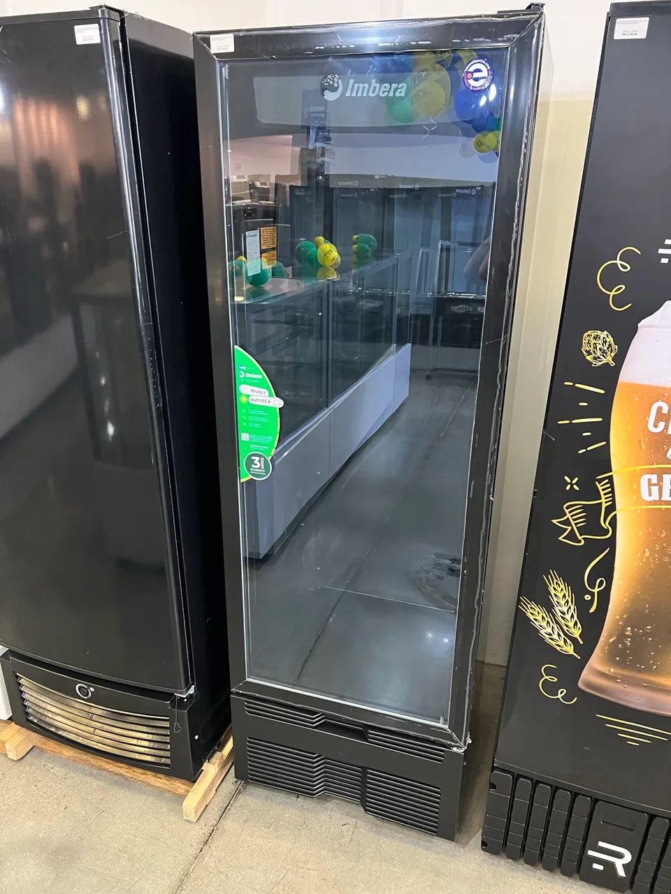 Geladeira expositora full black 454 litros Imbera nova pronta entrega 