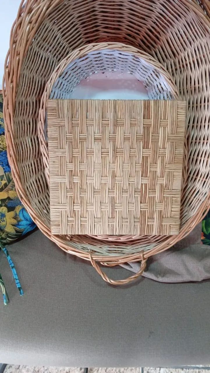 Bandeijas sobre encomenda para seu comércio cestos de padarias de vime e sintetico  - Foto 4