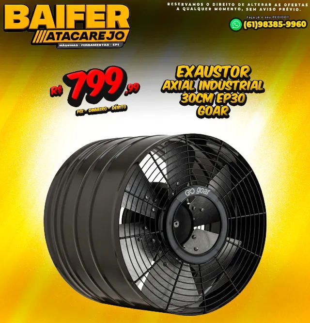 Exaustor Axial Industrial 30cm EP30 Goar