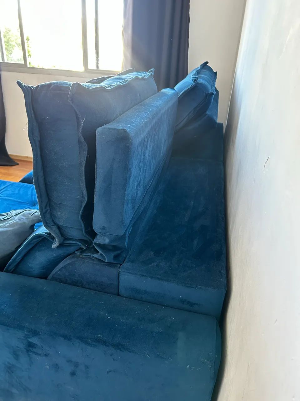 Sofá Retrátil e Reclinável | 2,30m | Suede Azul - Foto 4