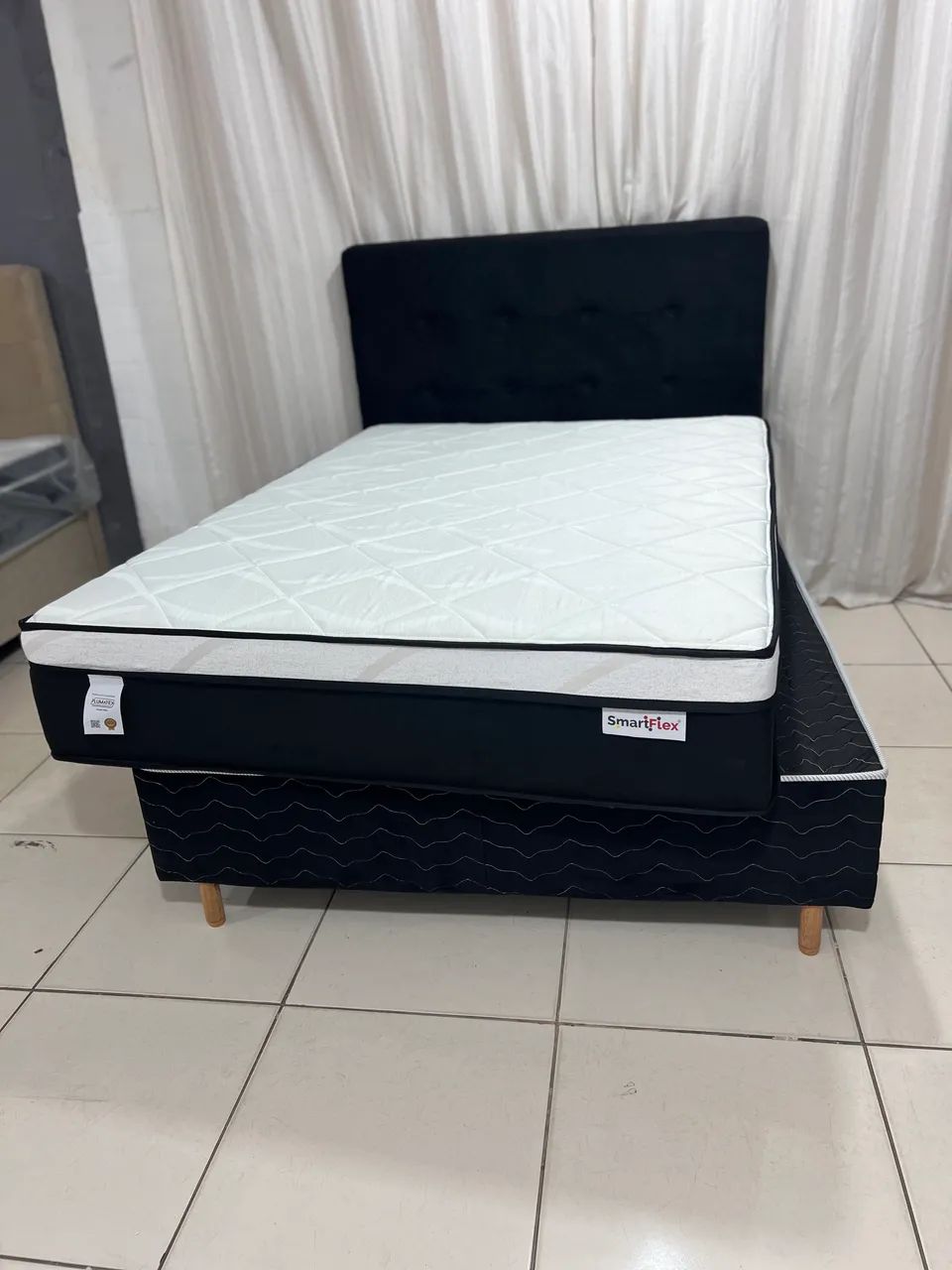CAMA BOX SMART FLEX BLACK CASAL - Foto 4