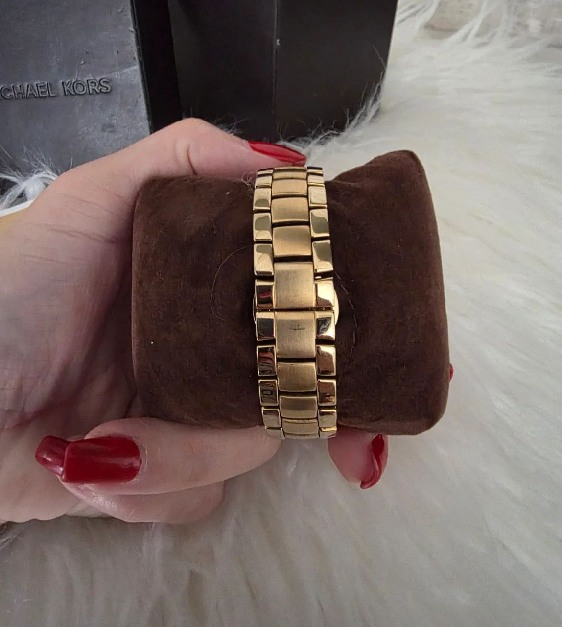 Relógio Michael Kors dourado - Foto 4