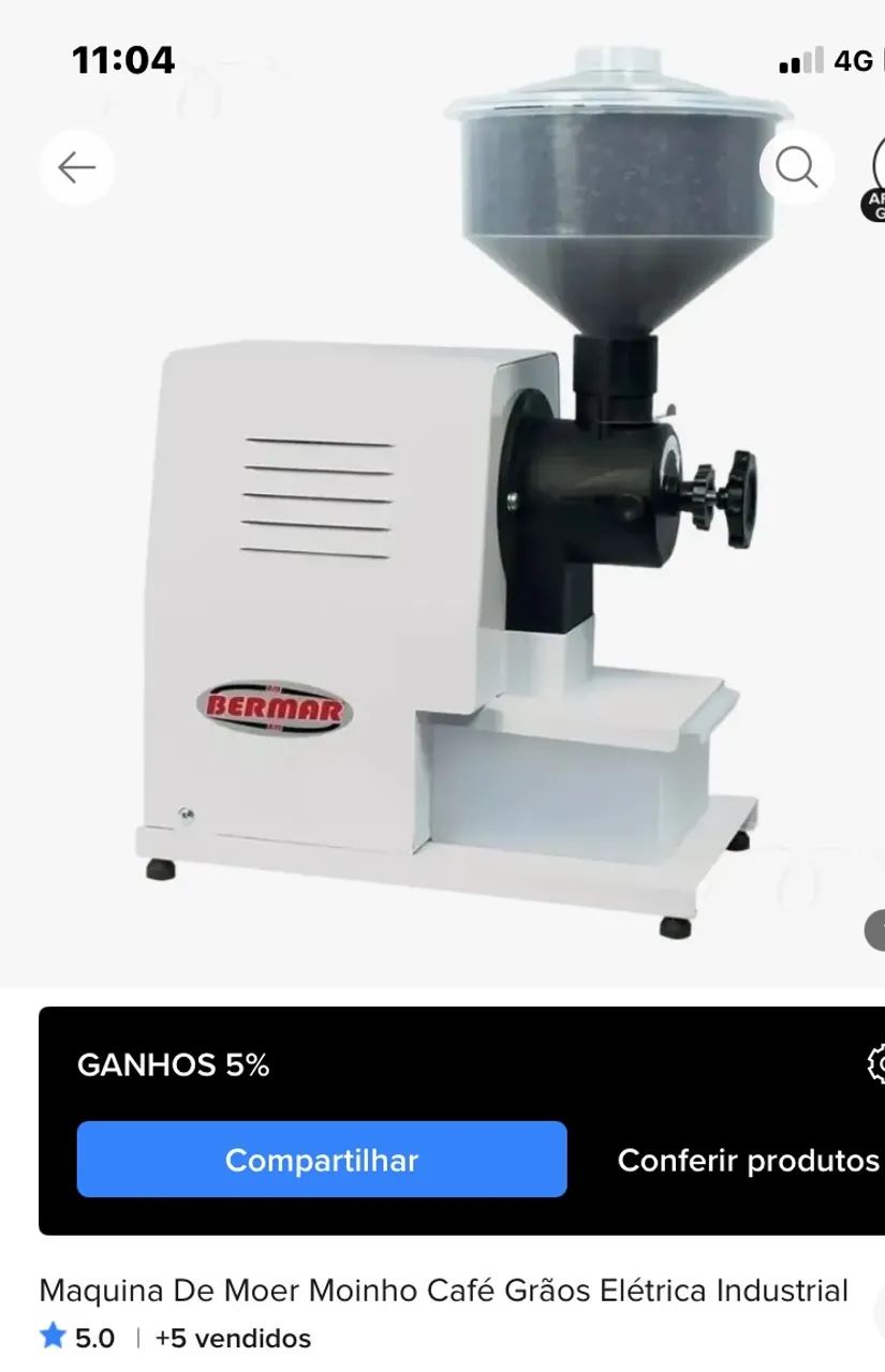 Moedor de  café e grão 