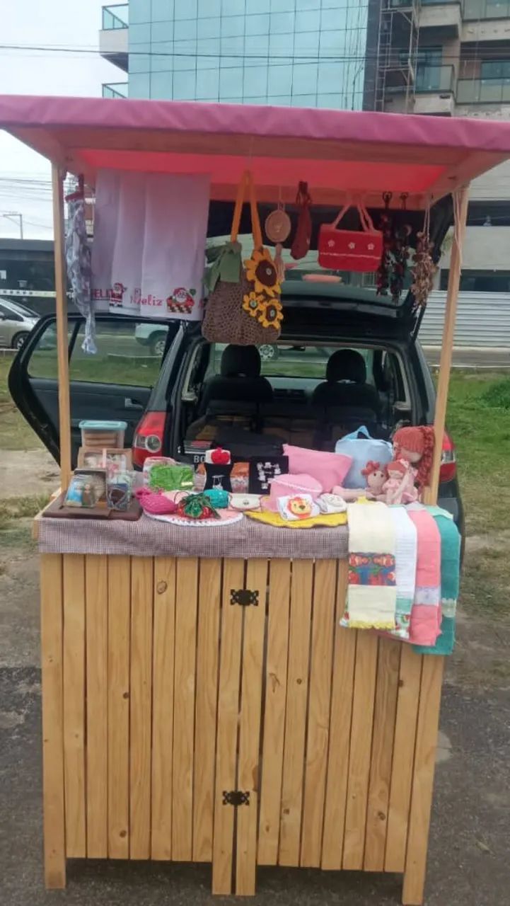 Barraca banca pinus feira