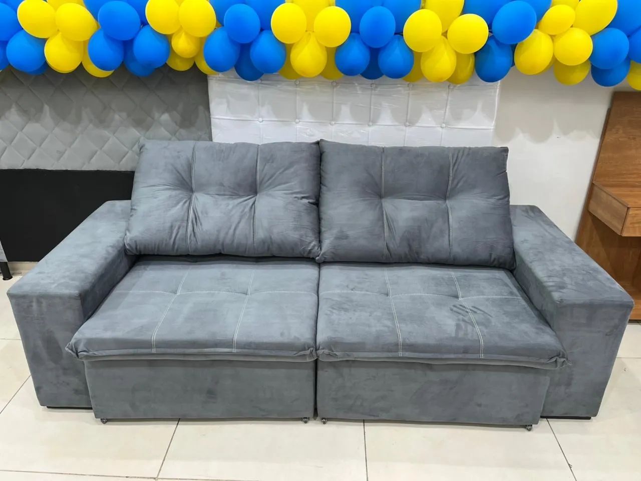 Sofá Retrátil 3 Lugares  - Foto 3
