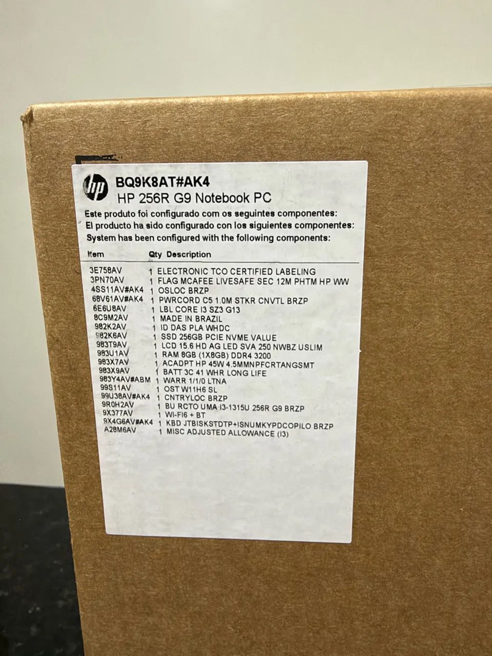 Notebook HP 256R G9 Intel Core i3 Zero Lacrado  - Foto 2